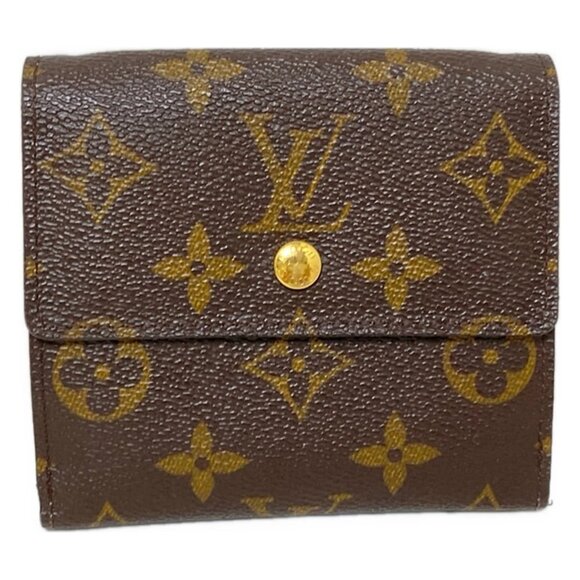 LOUIS VUITTON Portefeuille Elise Rose Monogram Leather Wallet 250-090225 - Picture 1 of 7